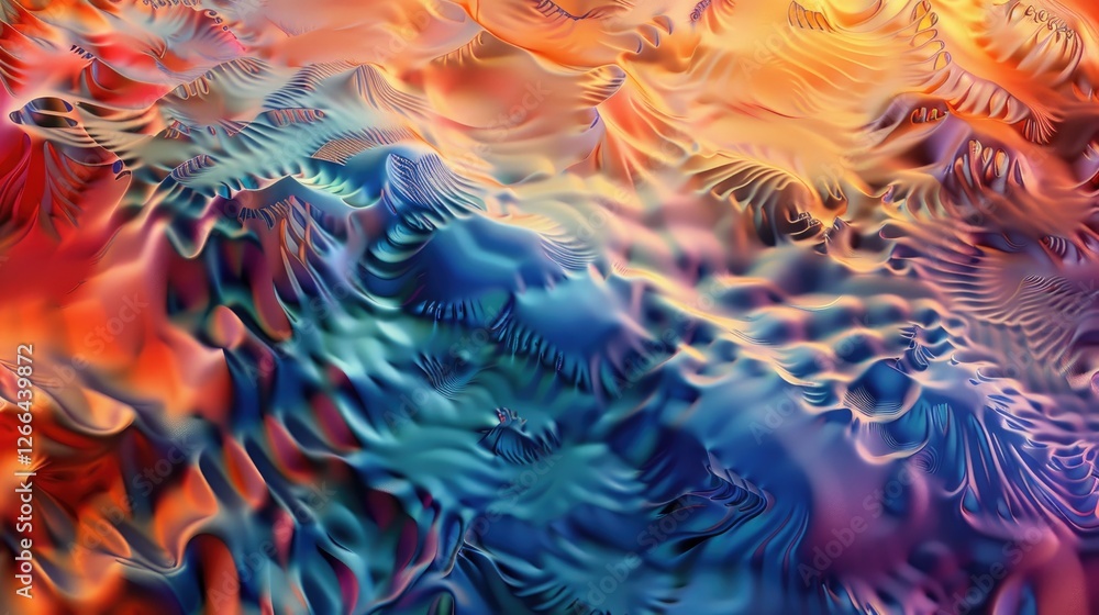 Aufkleber abstract gradient descent texture