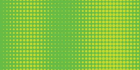 Dots halftone green color pattern gradient texture with technology digital background. Dots pop art comics