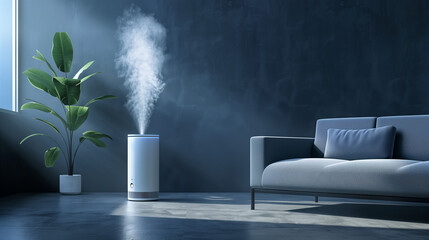 Modern Humidifier in Minimalist Living Room - Minimalist design