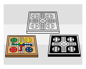 Ludo Board SVG Silhouette, Ludo Silhouette, Sports Svg, Ludo Svg, Ludo Game Svg, Ludo Board Png, Ludo Svg Images, Cut Files