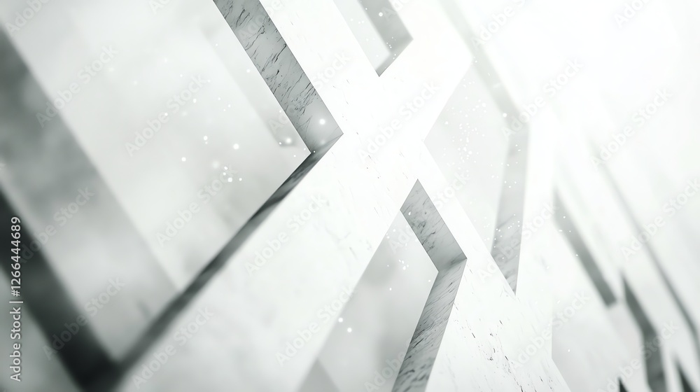 Poster abstract marble wall design with geometric patterns and soft light