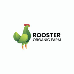 Rooster Gradient Colorful Logo