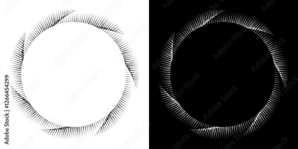 Fototapete abstract background with abstract line pattern in circles. spiral art design as a logo or icon. a bl