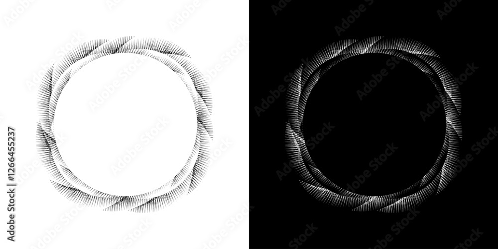 Fototapete abstract background with abstract line pattern in circles. spiral art design as a logo or icon. a bl