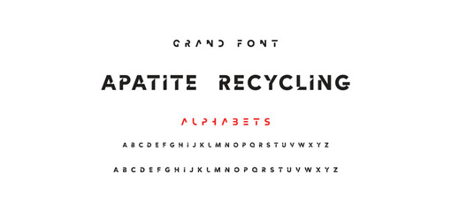 Minimal modern logo alphabet fonts. Typography minimalist urban sana serif digital fashion future creative logos fonts. vector illustration