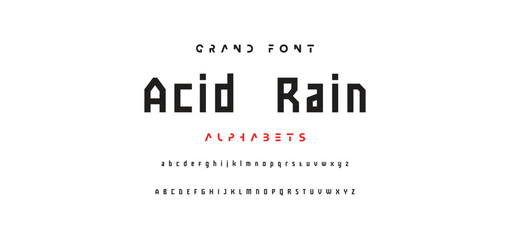 Minimal modern logo alphabet fonts. Typography minimalist urban sana serif digital fashion future creative logos fonts. vector illustration