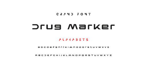 Minimal modern logo alphabet fonts. Typography minimalist urban sana serif digital fashion future creative logos fonts. vector illustration