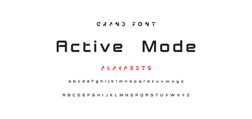 Minimal modern logo alphabet fonts. Typography minimalist urban sana serif digital fashion future creative logos fonts. vector illustration