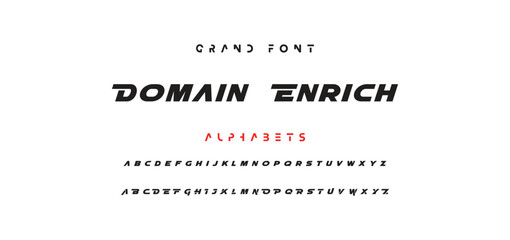 Minimal modern logo alphabet fonts. Typography minimalist urban sana serif digital fashion future creative logos fonts. vector illustration