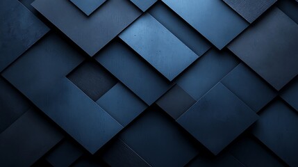 Abstract Blue Geometric Pattern Background