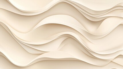 Fototapeta premium Abstract cream waves pattern background