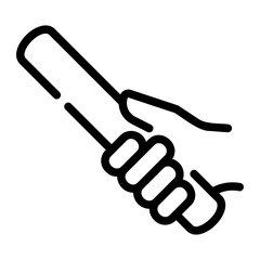 baton Line Icon