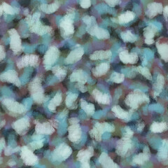 Abstract colorful layered spots on wild animal, leopard, jaguar skin Soft fluffy wool Camouflage Modern abstract blurred painted layered pattern Mixed l irregular blots, spots, smudges Cool palette