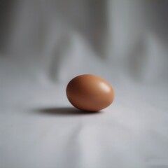Red Egg isolated on white background Generative AI