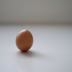 red Egg isolated on white background Generative AI