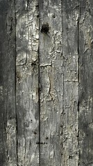 Weathered Wood Planks with Cracked Surface and Rustic Texture