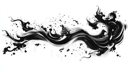 Black tattoo design vector sketch on white background