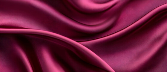 Obraz premium Crimson silk fabric folds, elegant drape