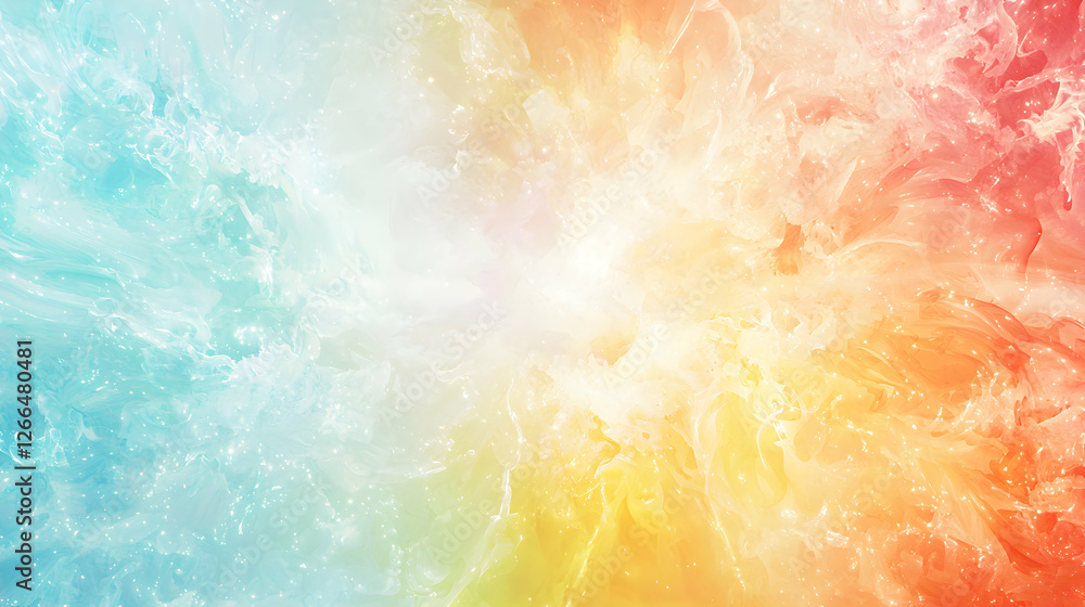 Poster abstract colorful cloud formation background with sparkling light and soft texture