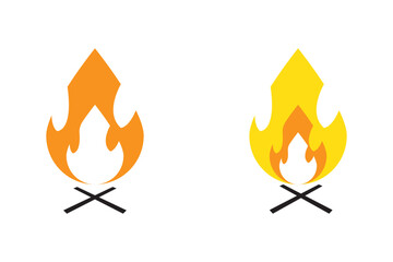 Fire flames icon set. Fire flames. Flame symbols. Set of yellow and orange, Red and black fire flame. Collection of hot flaming element. Fire, flame vector illustration. EPS 10