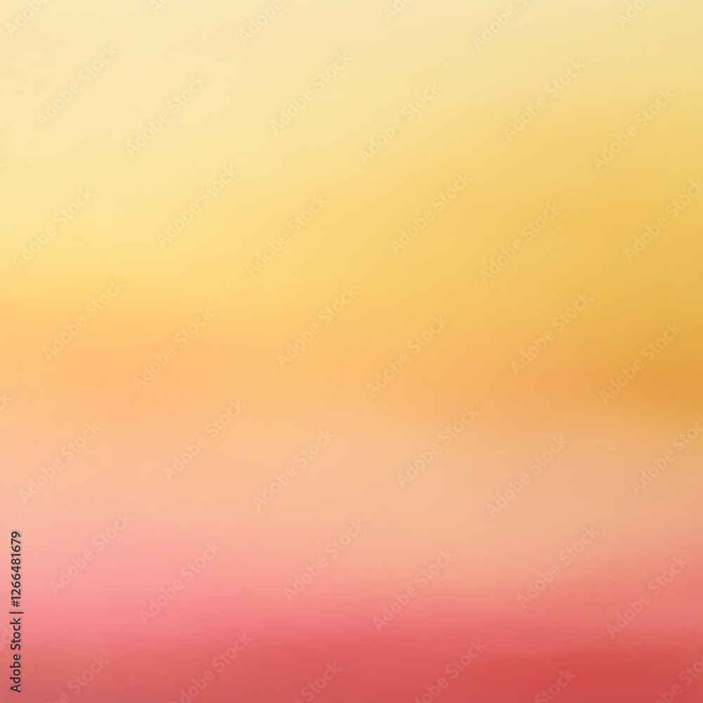 Poster a beautiful, soft gradient background transitioning from yellow to pink, perfect for use in design p