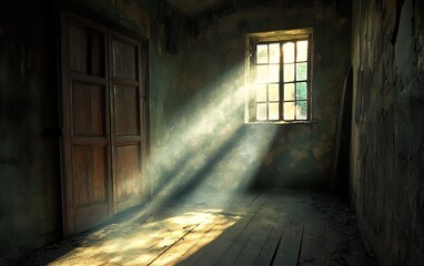 Obraz premium sunlight shining through a window