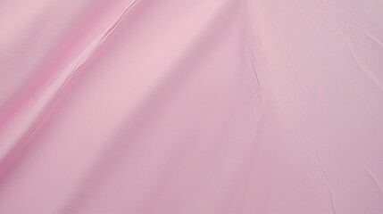 Fototapeta premium Pink fabric folds, close-up view, soft texture