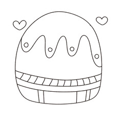 Cute Spring easter outlying doodles 