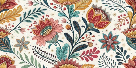 Vintage Organic Pattern Backgrounds: Retro Floral, Botanical Textures, Grunge Wallpaper Designs