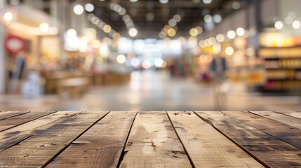 Obraz premium A warehouse with a wooden floor and a large open space