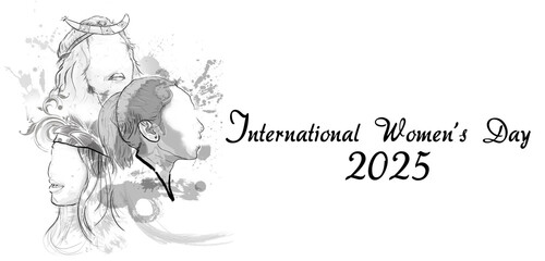 This is the background design to celebrate the international women day in 2025.