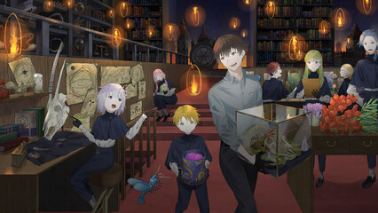 魔法ファンタジーアート,魔術師,呪術,洋風,男の子,女の子
