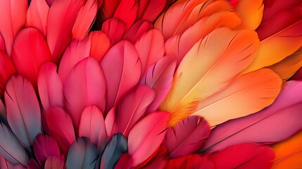Vibrant petals in shades of red and orange.