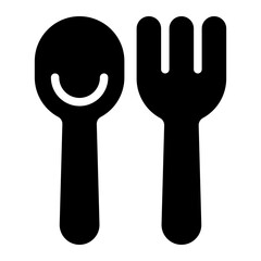 cutlery glyph icon