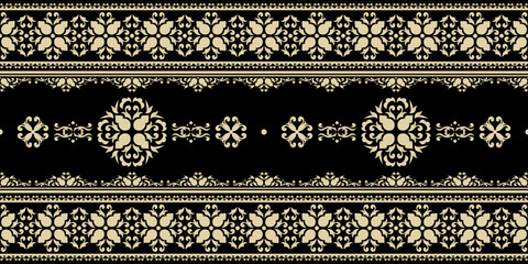 Vintage ornamental ethnic seamless pattern.