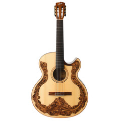 Obraz premium acoustic guitar isolated on white