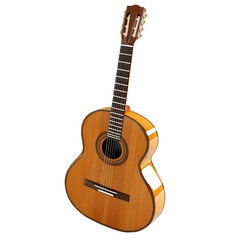 Obraz premium acoustic guitar isolated on white