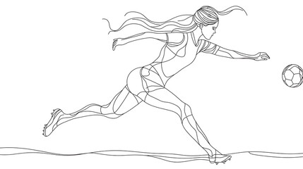 Obraz premium running man silhouette