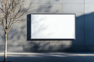 Obraz premium Blank billboard on the wall in the room.