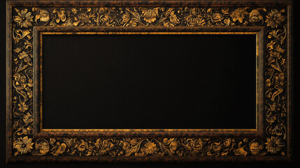 Elegant gold-framed artwork awaiting an inspiring piece of creativity to bring warmth and style to any digital tyesentation