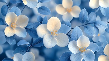 Blue Flower Blossom Spring Garden Background