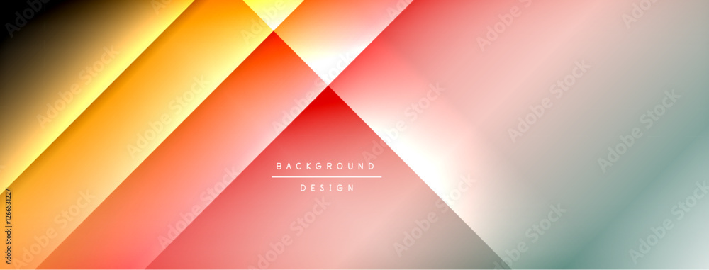 Aufkleber Light shadow lines dynamic gradient background