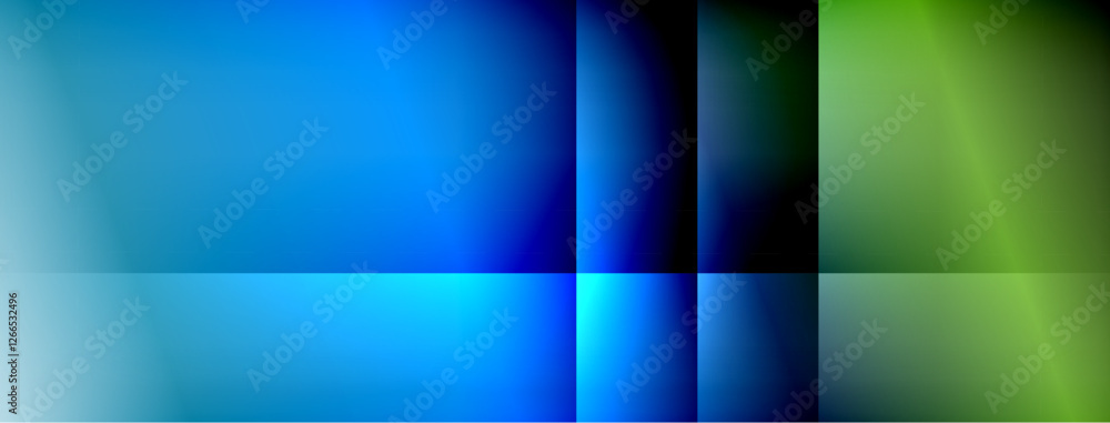 Poster Colorful gradient with lines made of shadow and light. Creative background