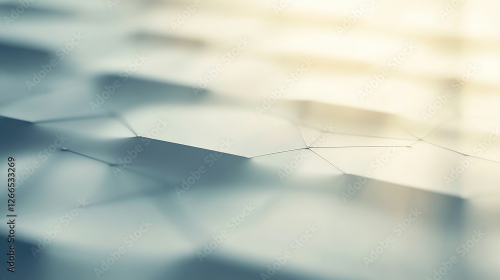 Poster abstract polygon surface with connecting lines and light for background use