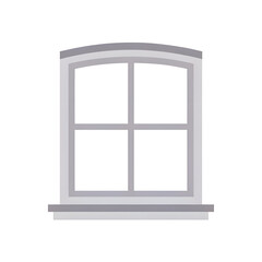 Obraz premium Arched Window with Four Panes