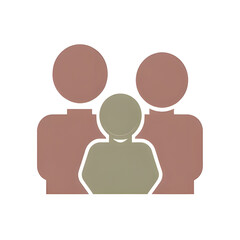 Family Icon  Abstract Representation of Three People