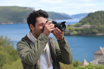 A traveler exploring the world