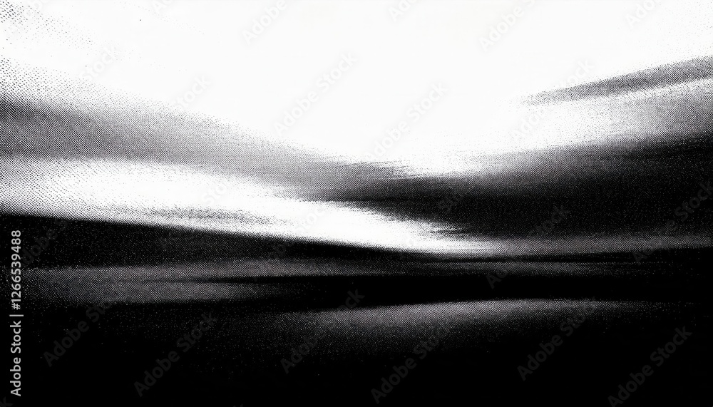 Leinwandbilder black and white abstract motion blur with digital distortion creating dynamic contrast and texture in visual art design