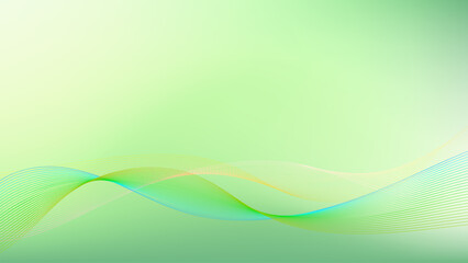 abstract green wave background