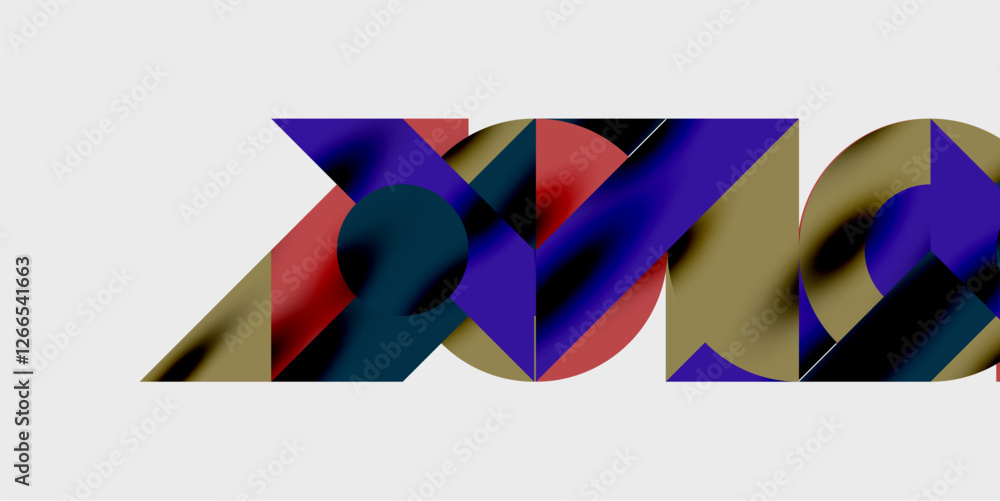 Poster Vibrant abstract background circles with smooth gradients, creating a dynamic and modern design. Ideal for creative, tech, or contemporary-themed projects